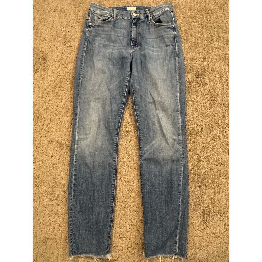 MOTHER Denim High Waisted Looker Ankle Fray Size 28 (J)